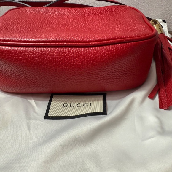 Gucci Soho Disco Crossbody Small Red Leather - Picture 2 of 16